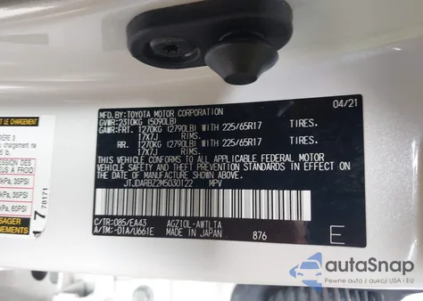 2021 Lexus Nx 300 from USA, damaged, VIN JTJDARBZ2M5030122